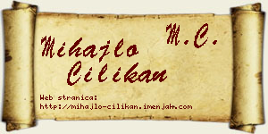 Mihajlo Cilikan vizit kartica